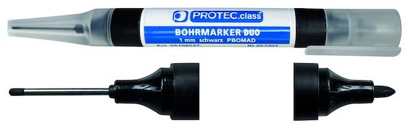 PBOMAD Bohrmarker DUO 1mm Schwarz