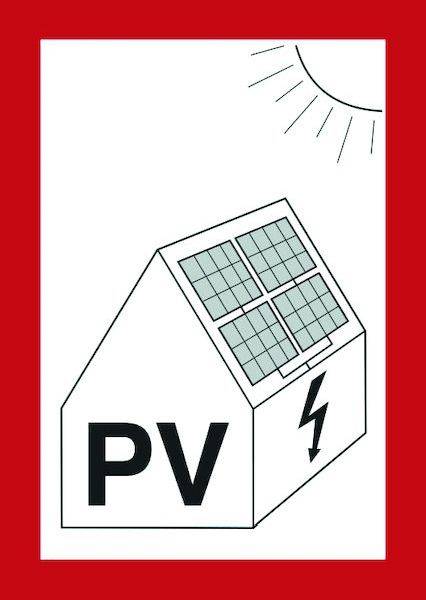 PROTEC.class Brandschutzzeichen PWZPV1 PV-Anlage Folie