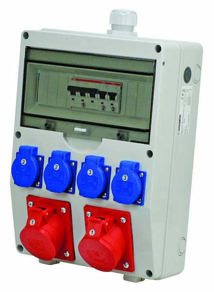 PWVAP2x16 Wandverteiler 2x16A ohne Fi