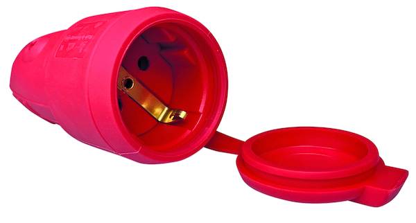 PGKR44 Gummikupplung rot IP44 16A