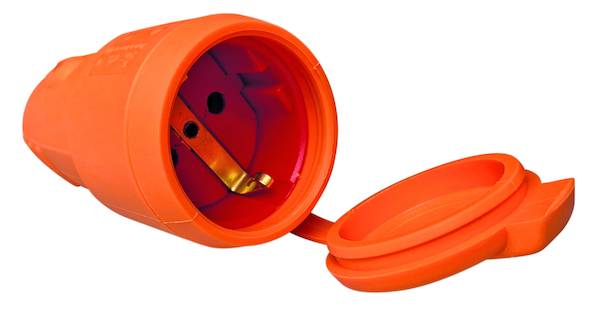 PROTEC.class Gummikupplung PGKO44 orange IP44 16A