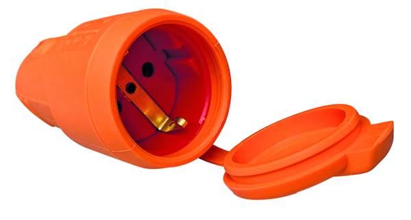 PROTEC.class Gummikupplung PGKO44 orange IP44 16A