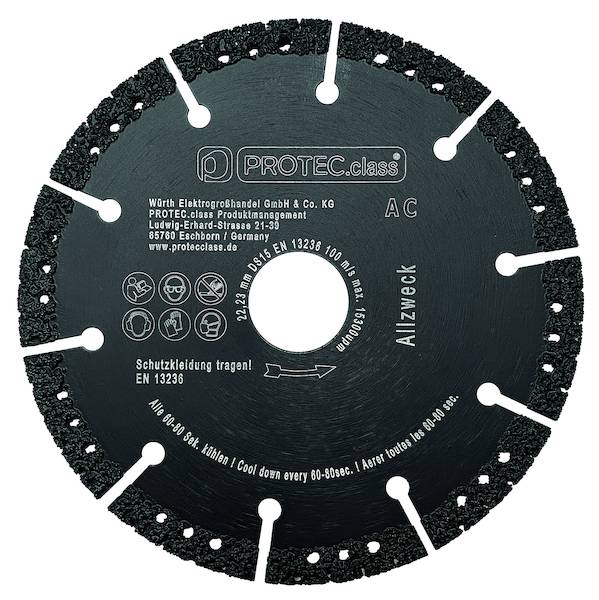 PROTEC.class Diamanttrennscheibe PDTSA115 115 Allzweck