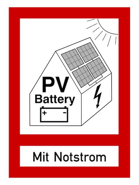 PWZPV3 Brandschutzzeich. PV-Anlage NST