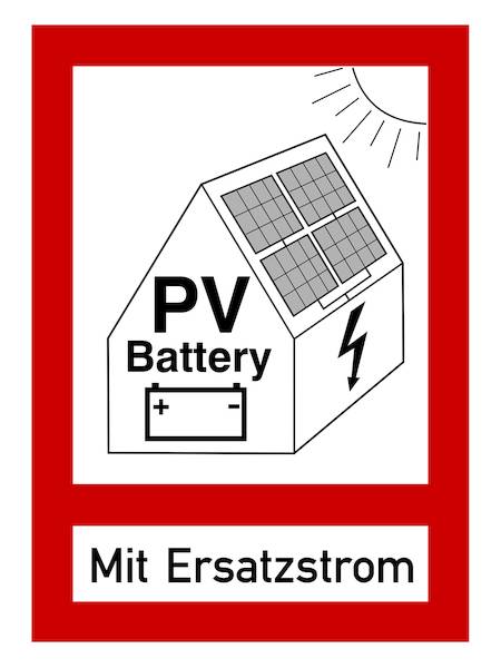PROTEC.class Brandschutzzeichen PWZPV4 PV-Anlage SSF