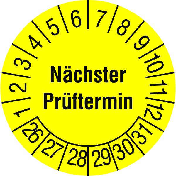 PROTEC.class Prüfplaketten PPPPNPO2026 Nächster Prüftermin