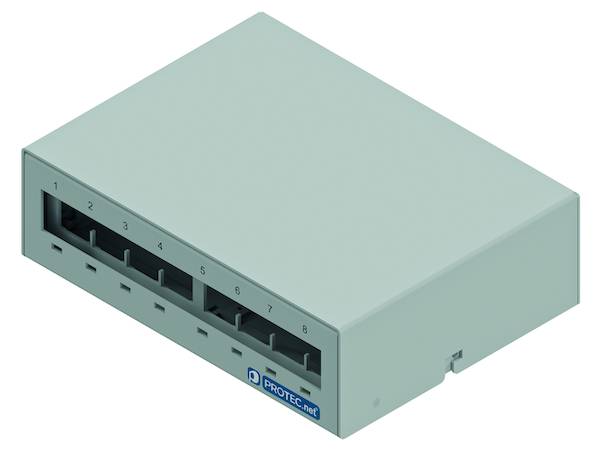 PNKB8G Kleinverteiler Aufbau 8-fach grau