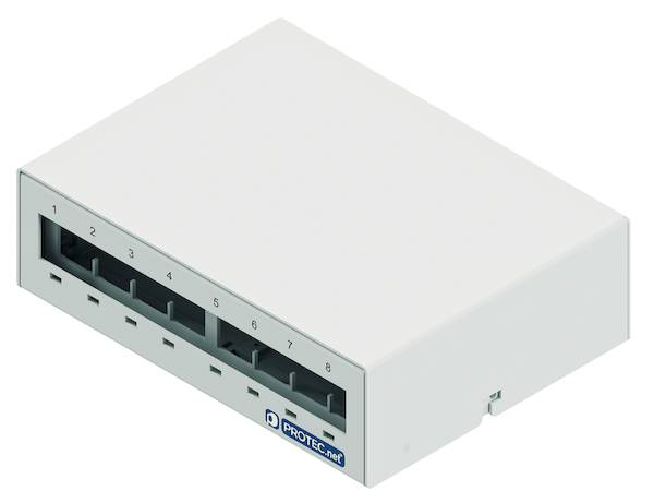 PNKB8W Kleinverteiler Aufbau 8-fach weiß