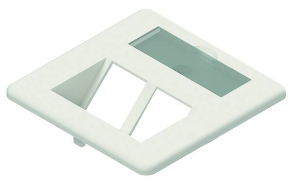 PNZPRW2 Zentralplatte2fach reinweiß 9010