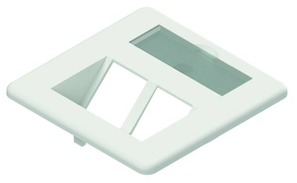 PNZPVW2 Zentralplatte2fach verkehrsw9016