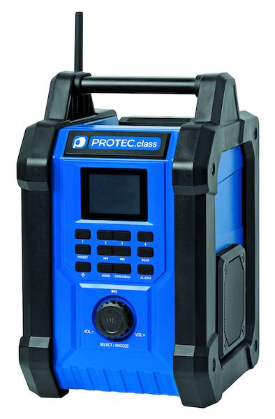 PROTEC.class Baustellenradio Akku POP FM-DAB-BT-USB
