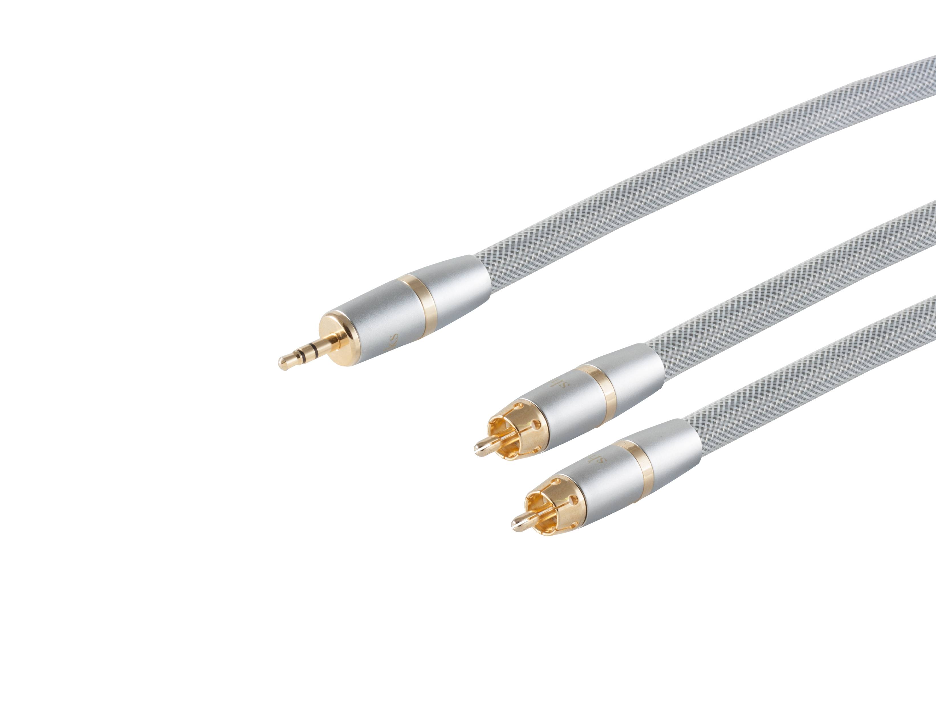 sp-HIGH-END-Klinken-RCA-Anschlusskabel, 10,0m