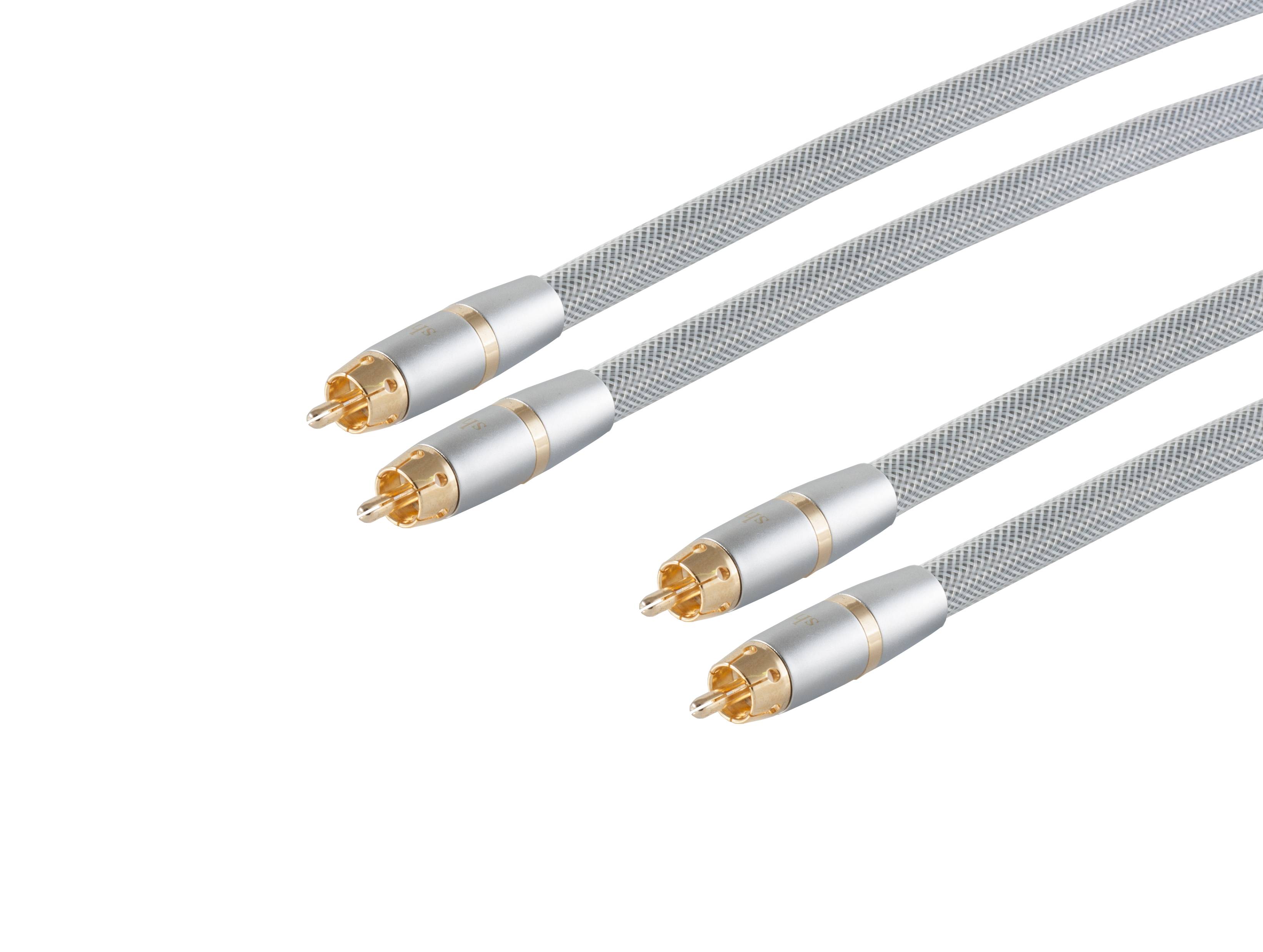 sp-HIGH-END-2 Cinchstecker auf 2 Cinchstecker,1,5m