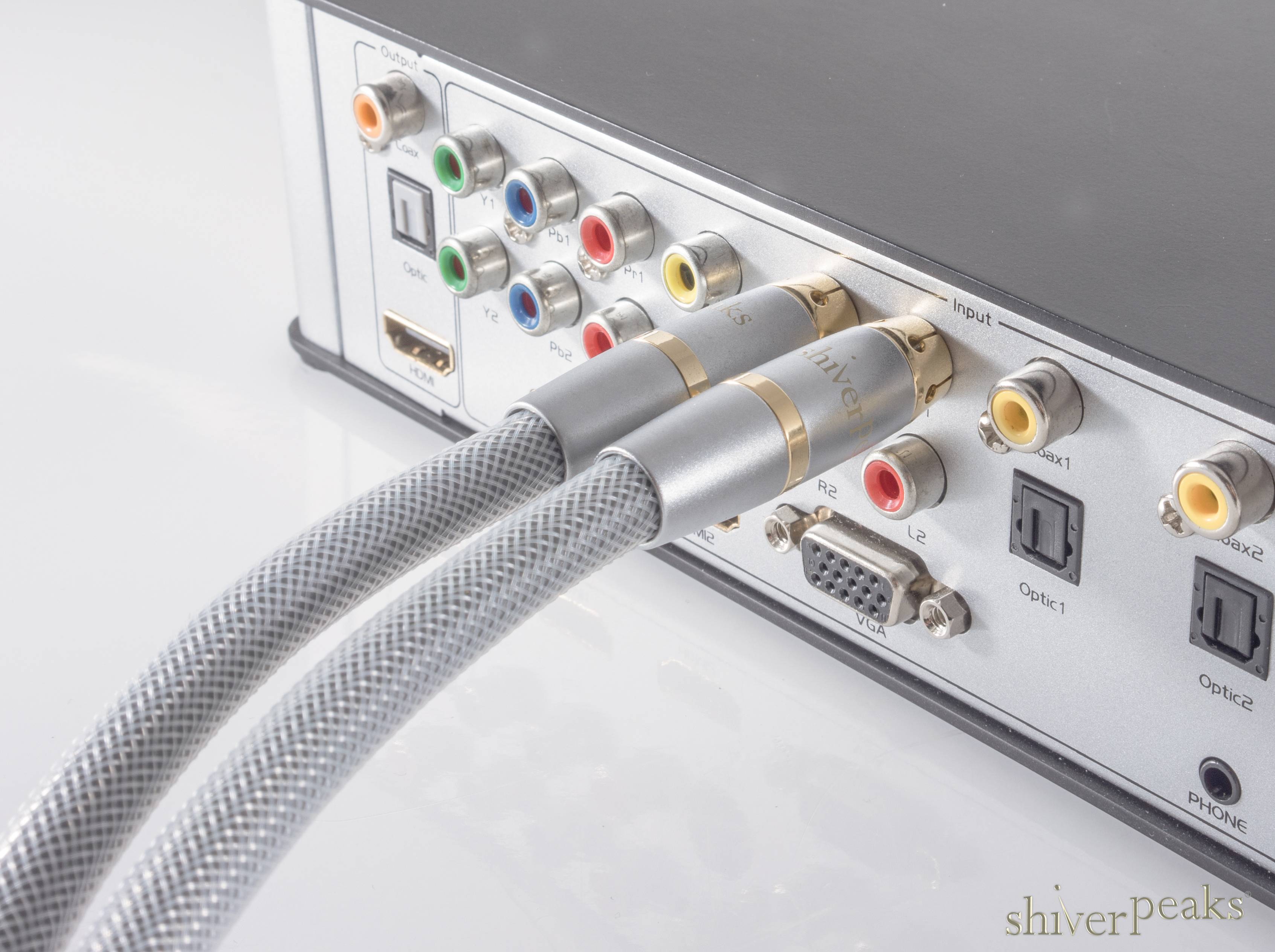 sp-HIGH-END-2 Cinchstecker auf 2 Cinchstecker, 10m