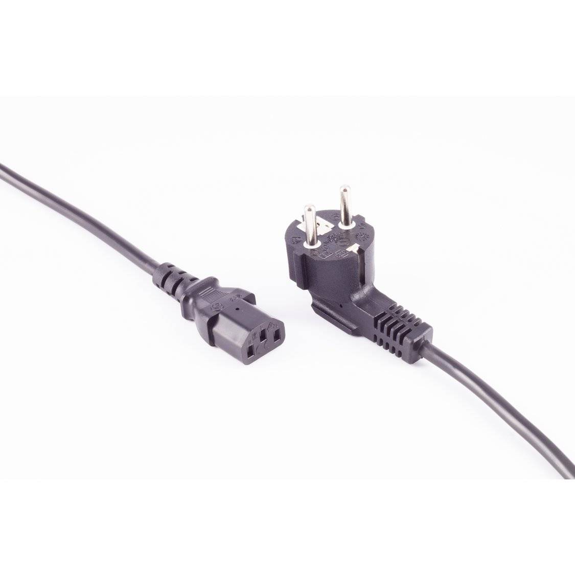 Schutzkontaktst 90°/ Kaltgerätebu CEE7/7-C13 15m