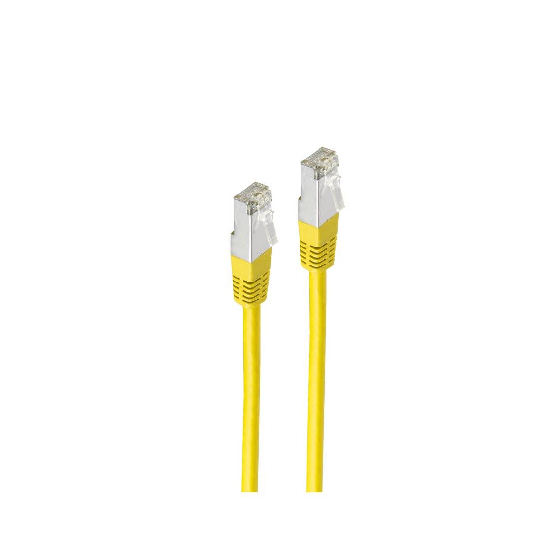 Patchkabel cat 6 S/FTP PIMF Halogenfrei gelb 30m