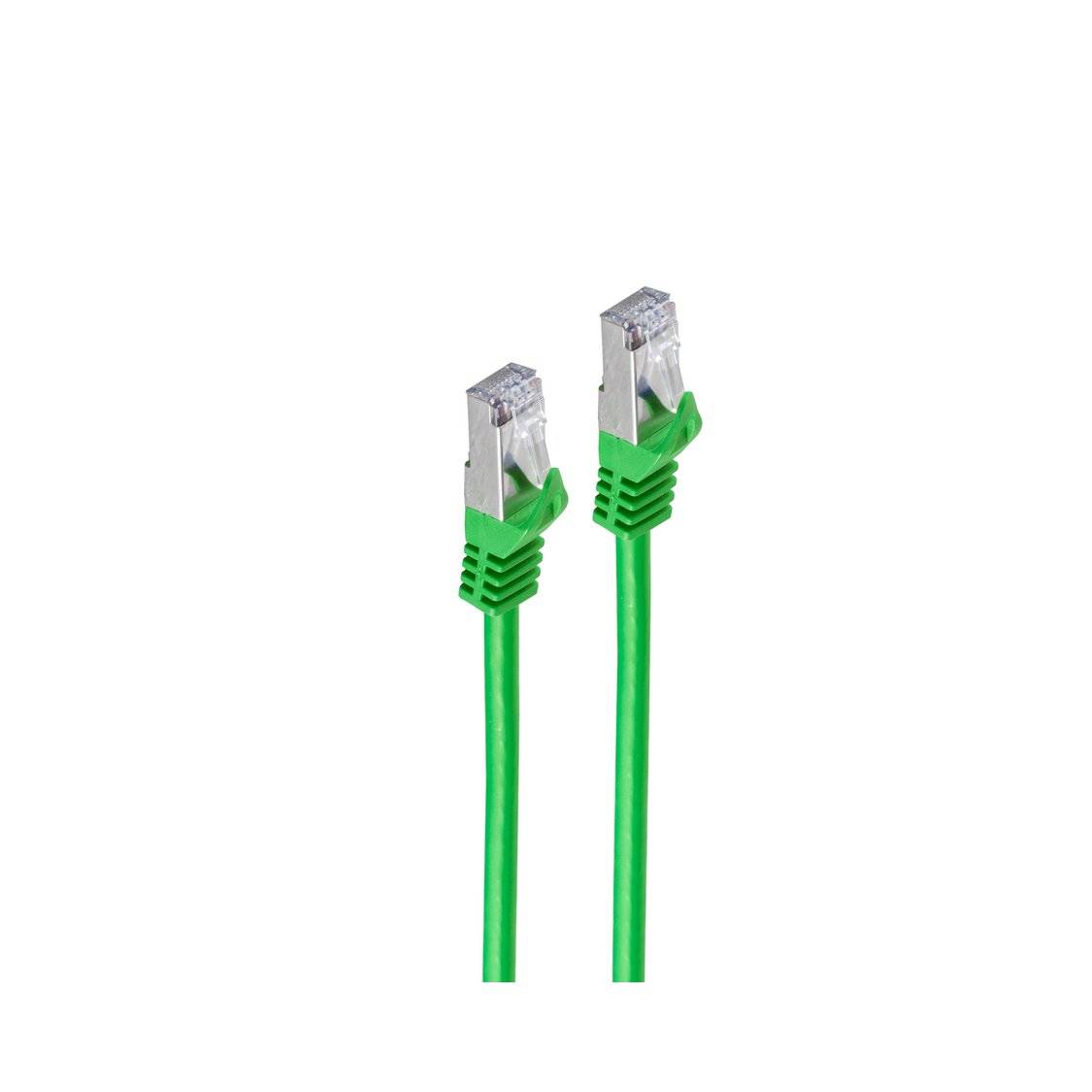 RJ45 Patchkabel m. CAT 7 Rohkabel PIMF grün 20m