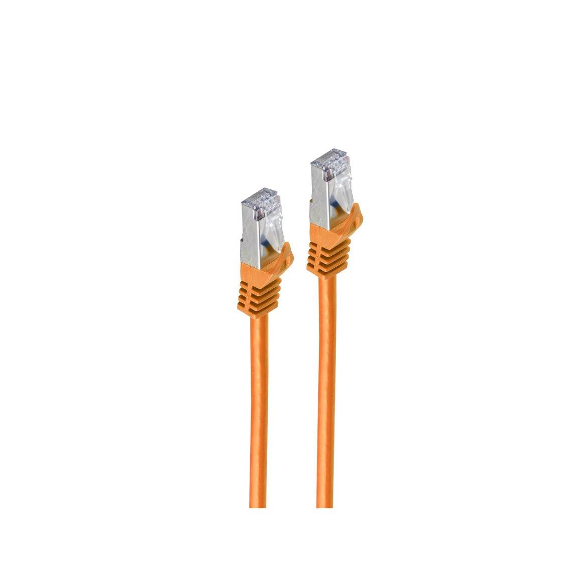 RJ45 Patchkabel m. CAT 7 Rohkabel PIMF orange 10m