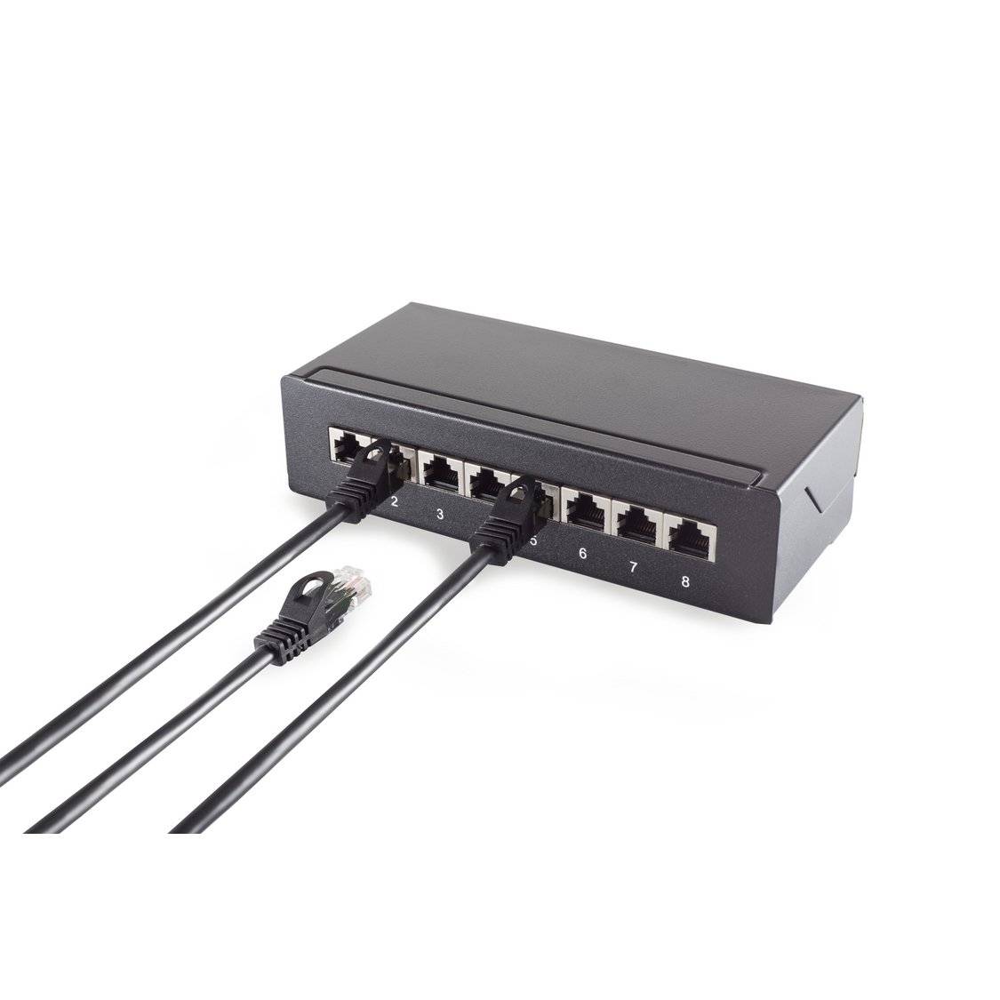 RJ45 Patchkabel CAT 7 Rohkabel U/UTP grau 0,25m