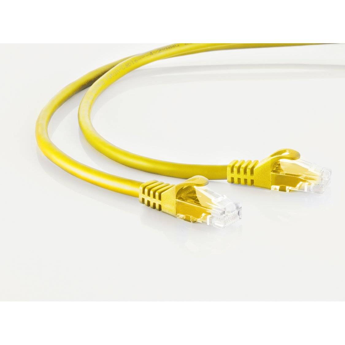 RJ45 Patchkabel CAT 7 Rohkabel U/UTP gelb 20m