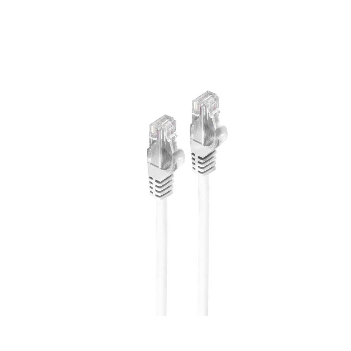 RJ45 Patchkabel CAT 7 Rohkabel U/UTP weiß 0,25m