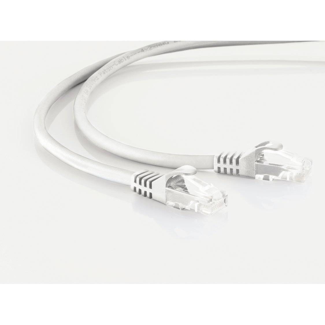 RJ45 Patchkabel CAT 7 Rohkabel U/UTP weiß 0,25m