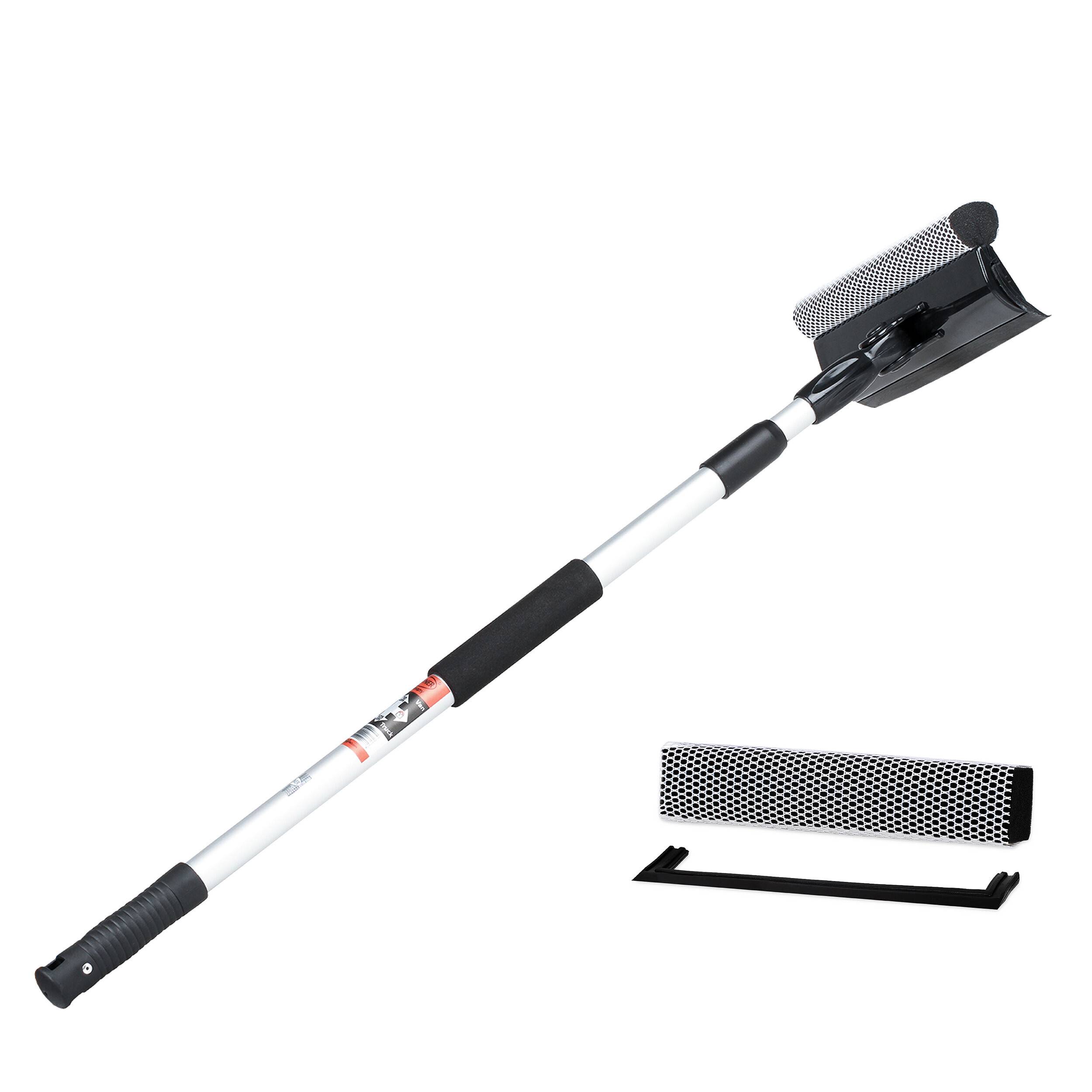 HEYNER® Scheibenreiniger Set I XXL Fensterwischer mit Teleskopgriff + Ersatzkit I Auto Fensterwischer &