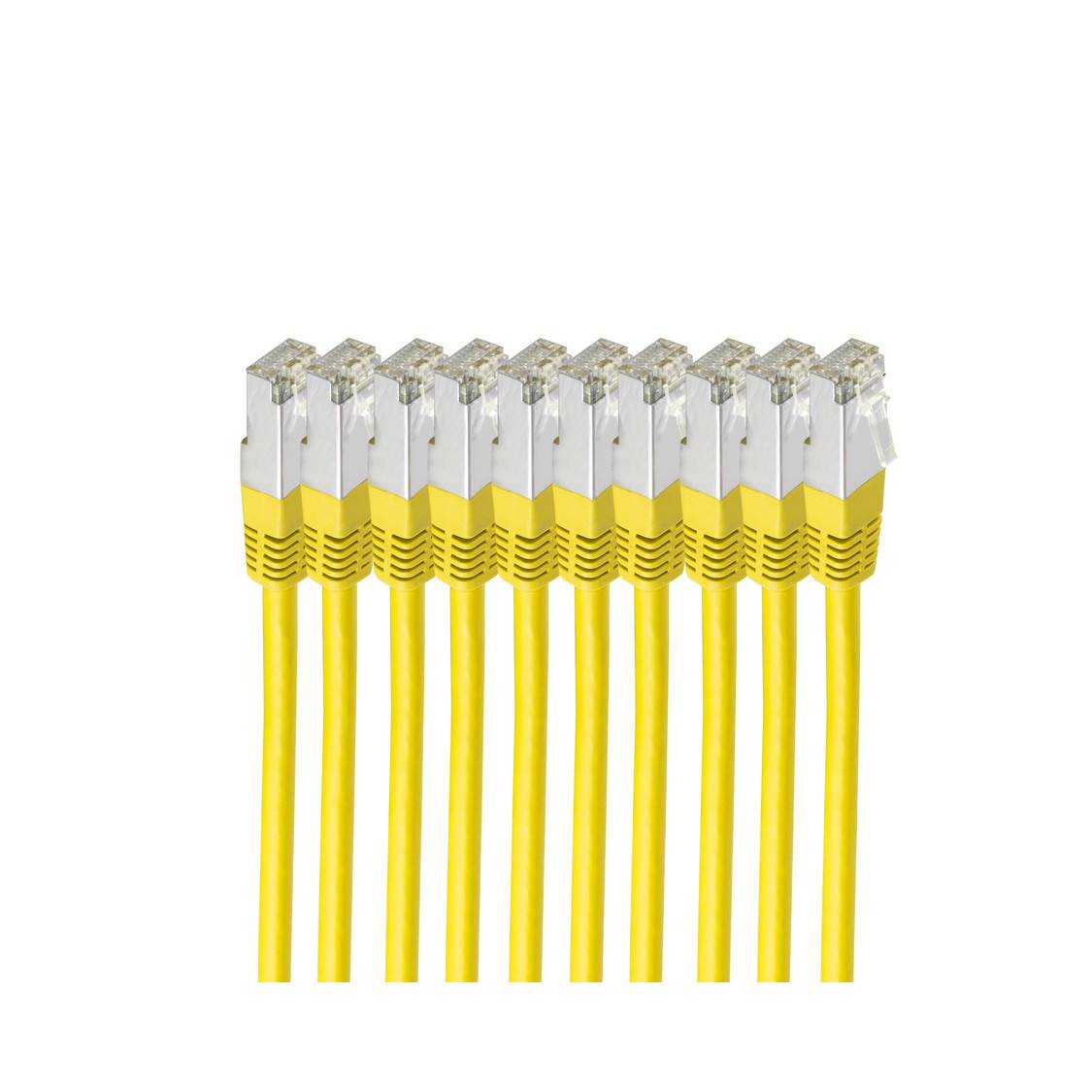 Patchkabel cat 6 S/FTP PIMF HF VE10 gelb 0,25m