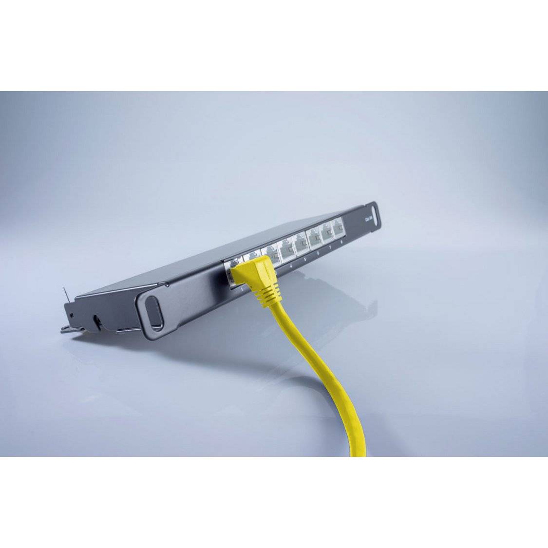 Patchkabel cat 6 S/FTP PIMF Winkel-gerade gelb 10m