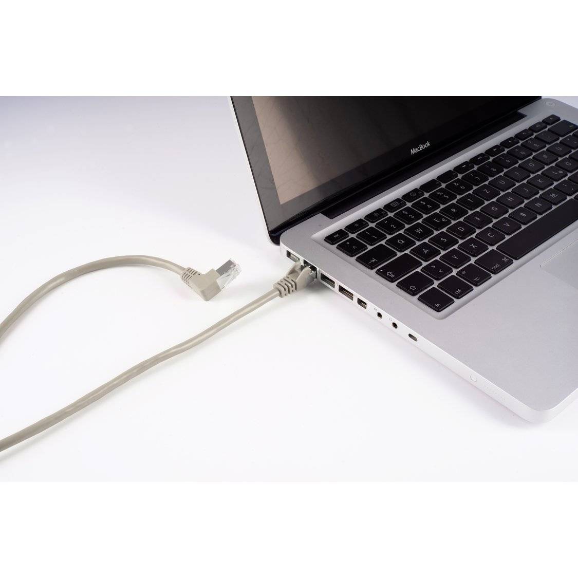 Patchkabel cat 6 S/FTP PIMF Winkel-gerade 0,5m