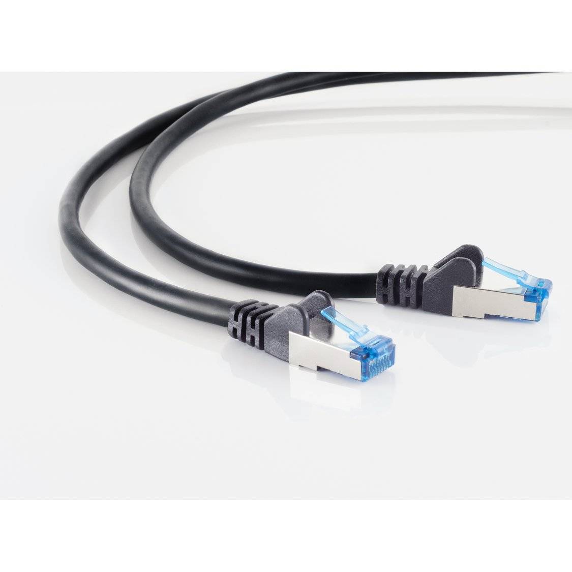 Patchkabel cat6A S/FTP PIMF schwarz 0,25m