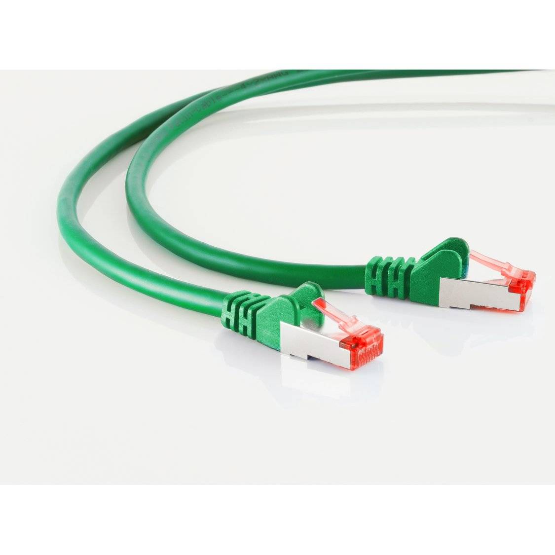 Patchkabel cat6A S/FTP PIMF Halogenfrei grün 30m