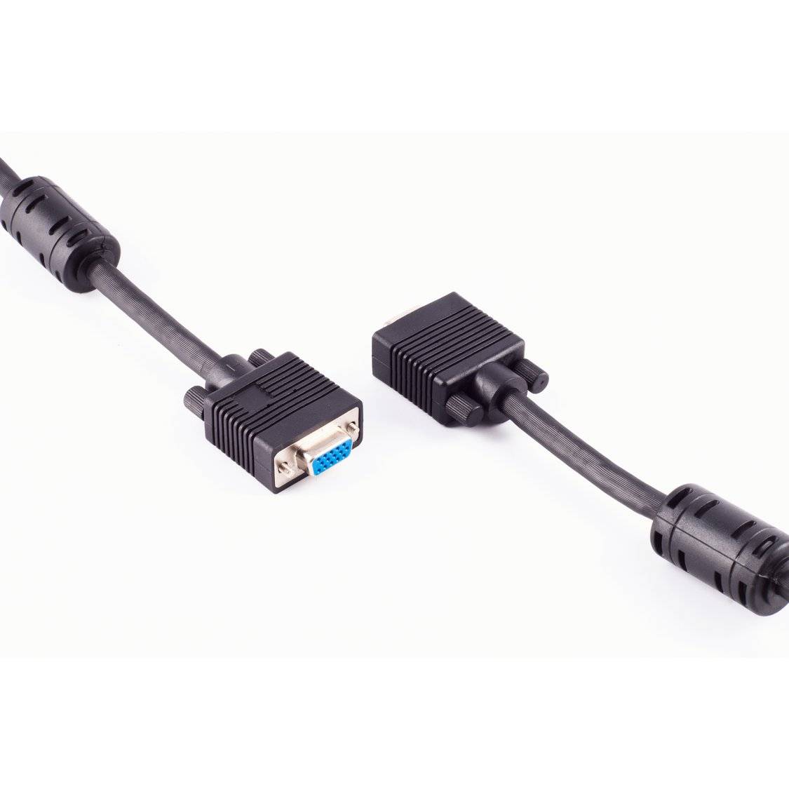 Monitorverlängerung 15pol HDD 75 Ohm Ferrit 5m