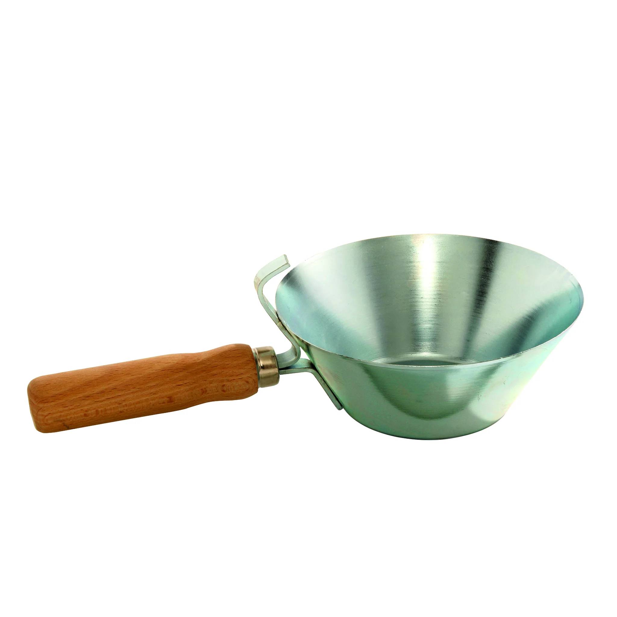 Haupa Gipserpfanne konisch, Dm.160 mm galvanisch verzinkt, Holzgriff, 1 Stk.