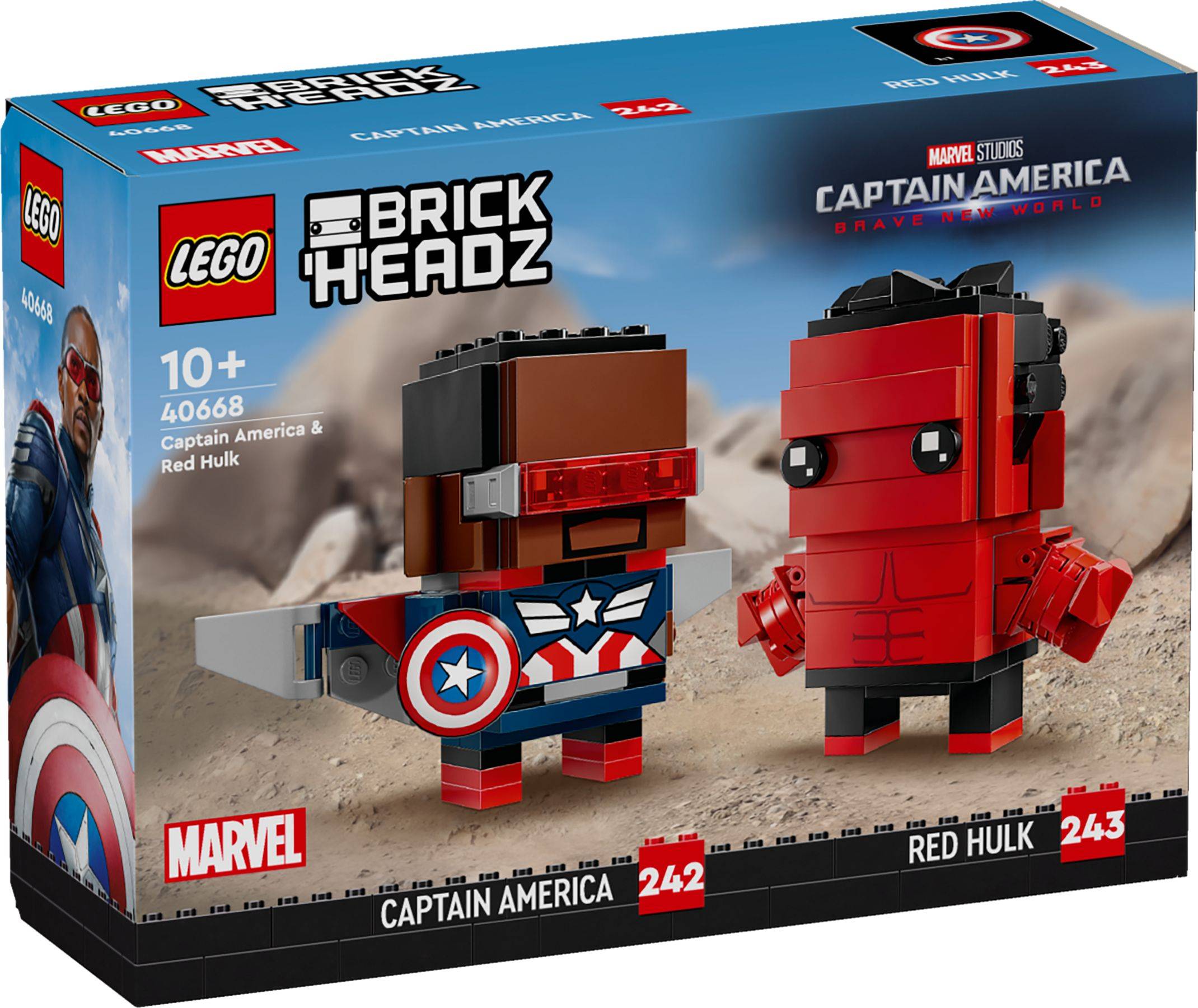 LEGO® BrickHeadz 40668 Captain America & Red Hulk Marvel Super Heroes