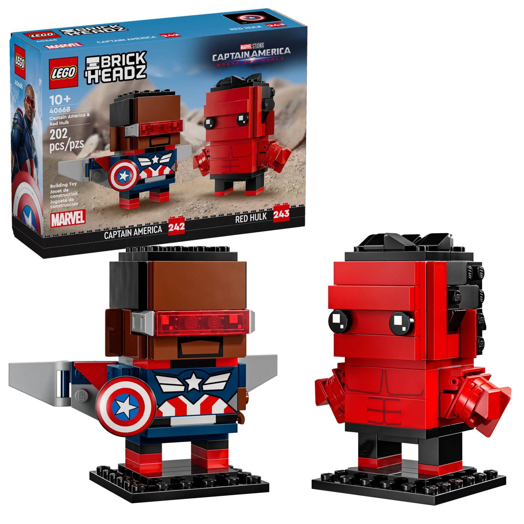 LEGO® BrickHeadz 40668 Captain America & Red Hulk Marvel Super Heroes