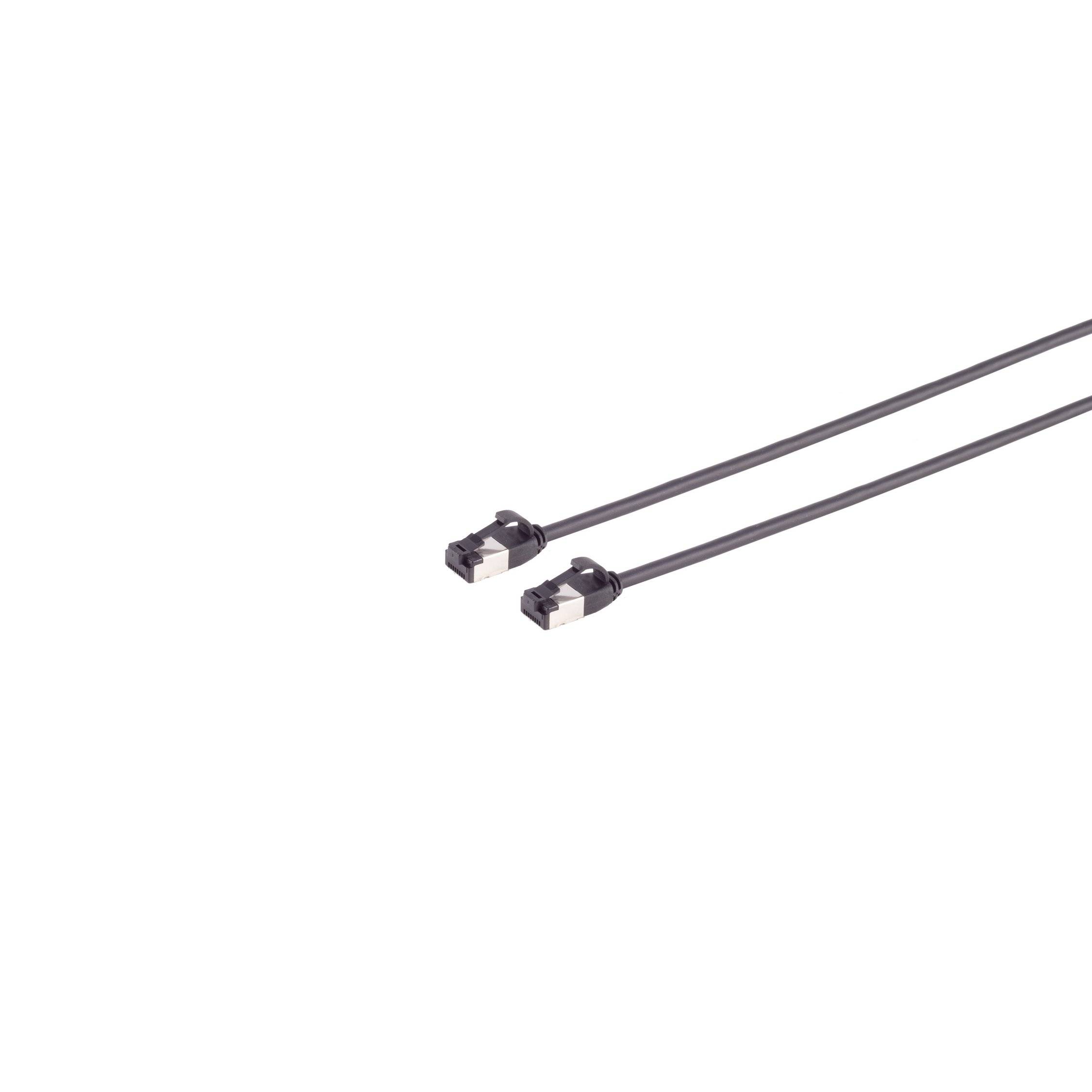 Patchkabel CAT. 8.1 U/FTP PIMF, extra dünn TPE schwarz 5,0m