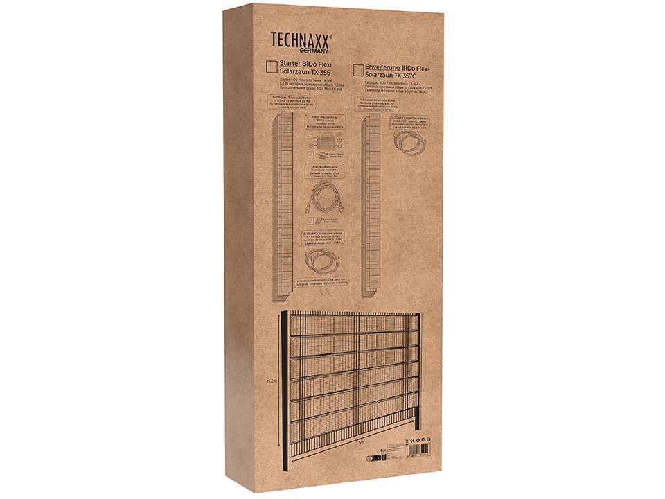 TECHNAXX Solarzaun Erweiterung BiDo Flexi TX-357