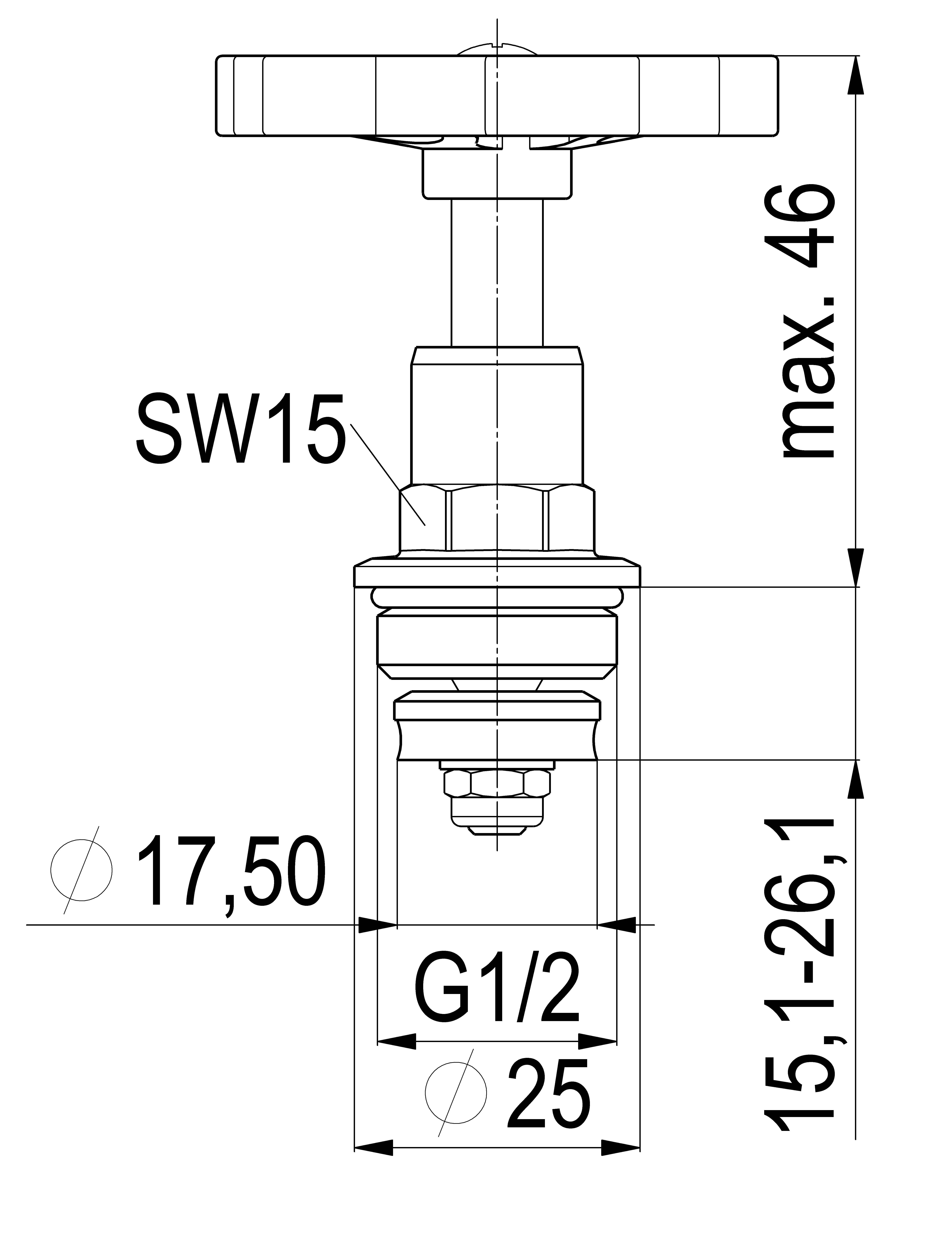 JS FETTKAMMER-OT, DURCHG./SCHRAEG. STEIG.SP, DN15, 1/2", MESSING, EPDM