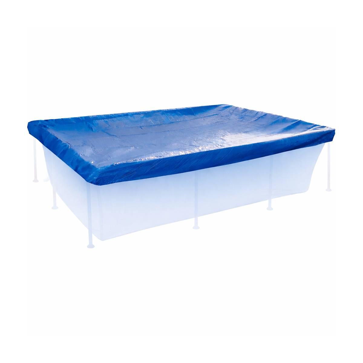 Happy People Poolabdeckung für Stahlrahmenpool 228x159cm Schutzplane Poolplane