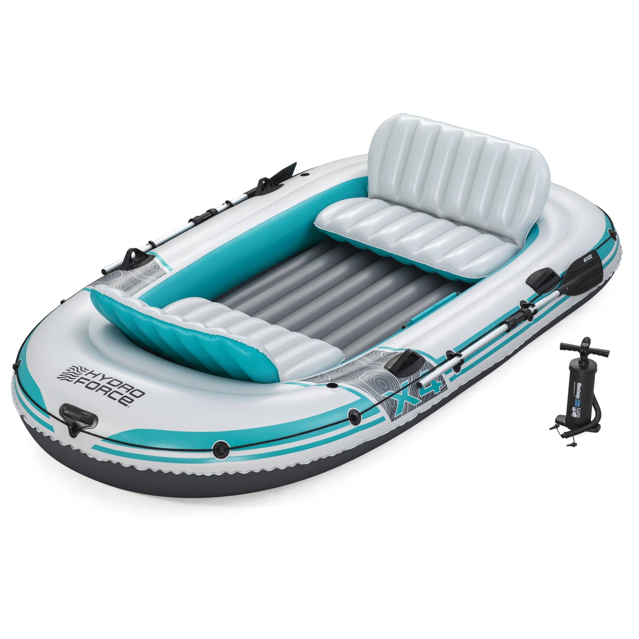 Bestway Schlauchboot Set Hydro Force Adventure Elite X4 315x165x41,5cm Boot