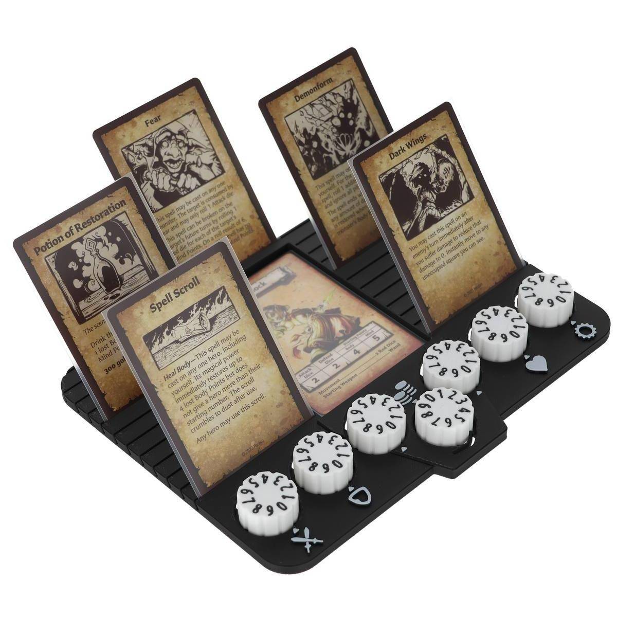 Feldherr Dashboard mit Zählrädern für HeroQuest (2021)