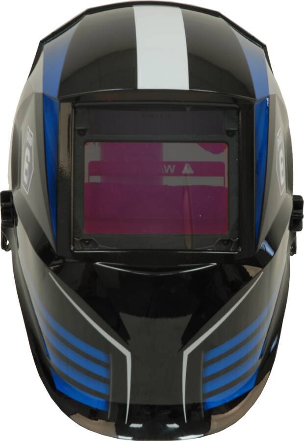 Automatik-Schweißschutzhelm plus6 Premium-TC 70044203 Farbe schwarz / blau / silber Typ Premium Sichtfeld 65 x 100 mm