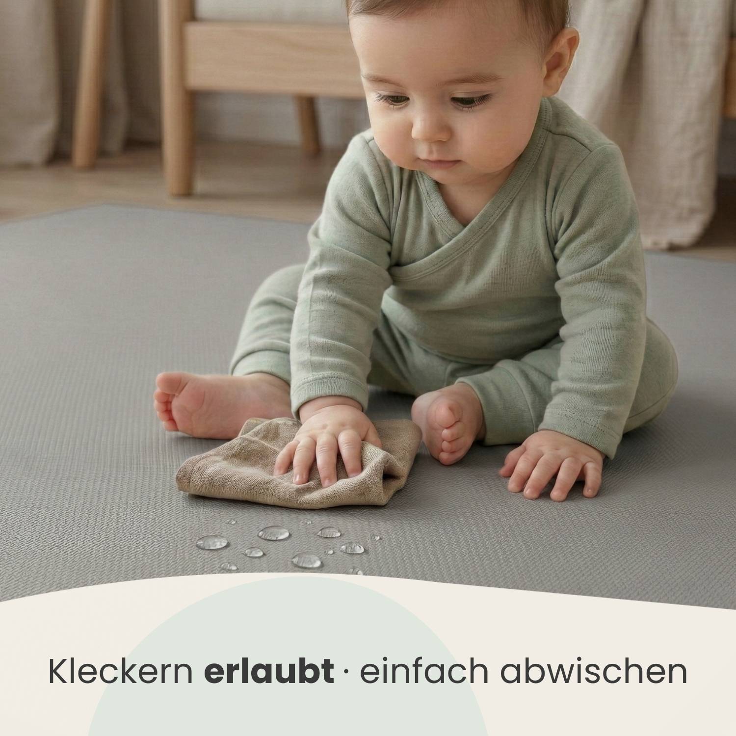 9 Teile Spielmatte Baby Puzzlematte 30x30 Krabbelmatte Bodenmatte Kinderzimmer