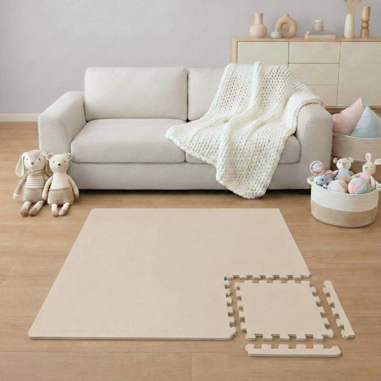9 Teile Spielmatte Baby Puzzlematte 30x30 Krabbelmatte Bodenmatte Kinderzimmer