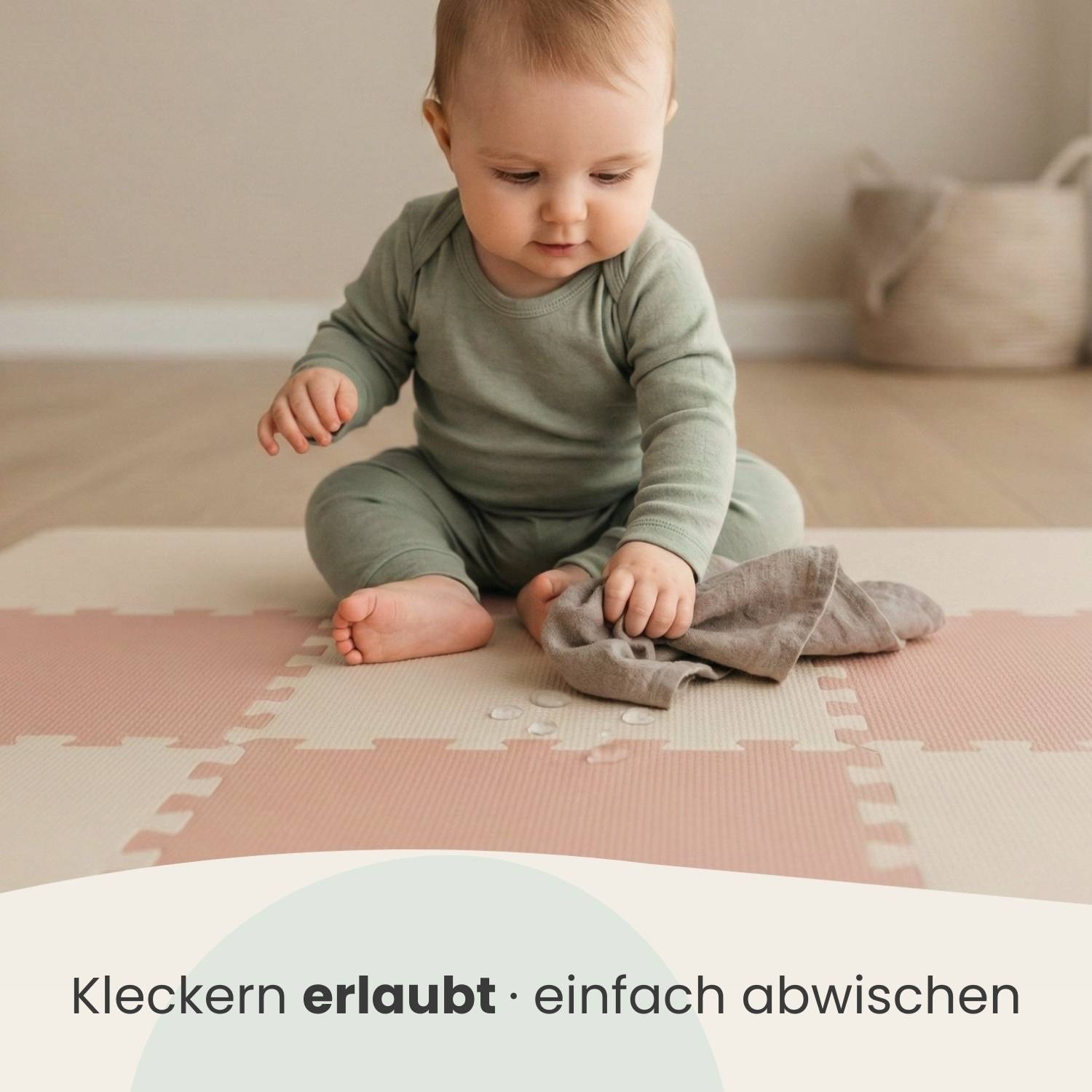 18 Teile Spielmatte Baby Puzzlematte 30x30 Krabbelmatte Bodenmatte Kinderzimmer