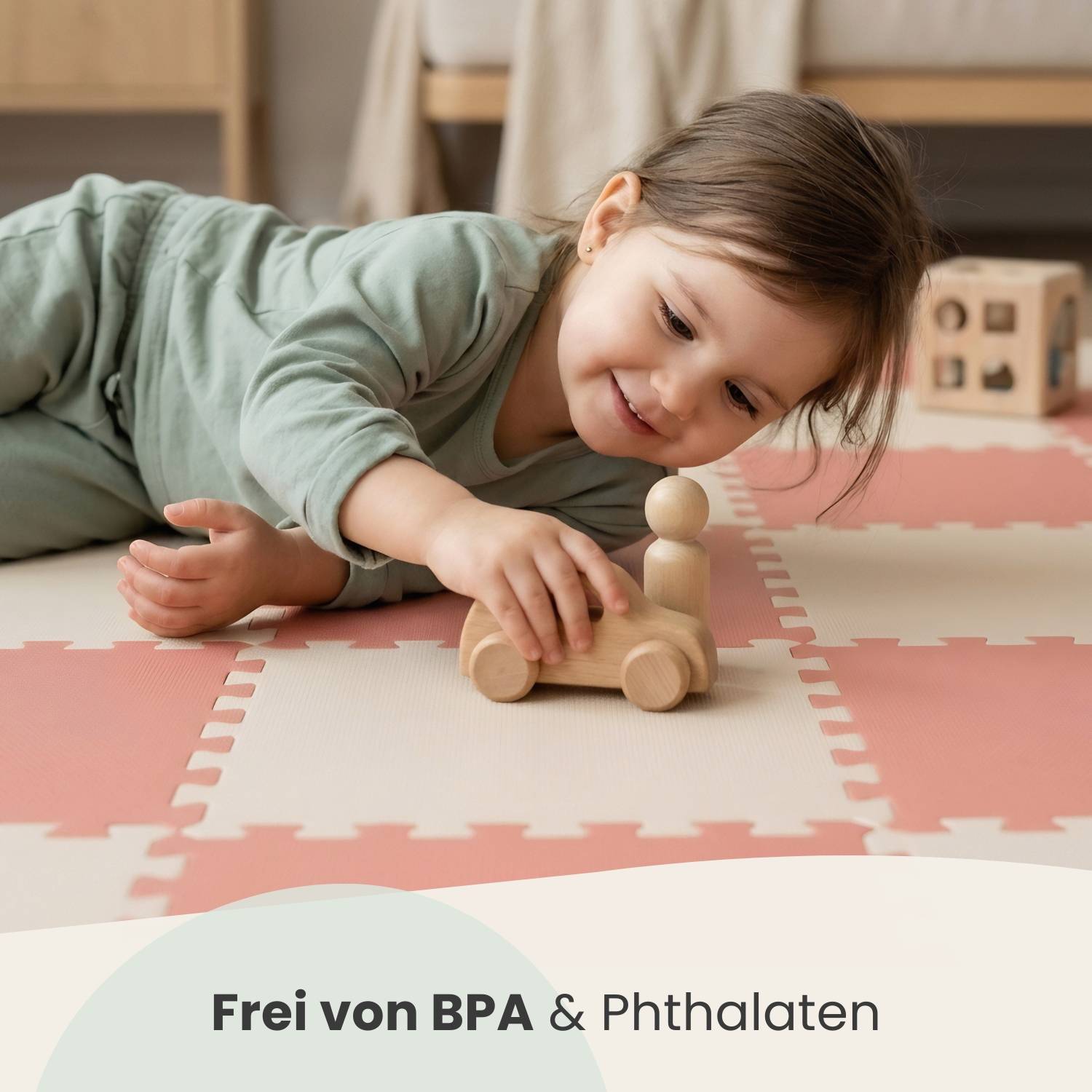 18 Teile Spielmatte Baby Puzzlematte 30x30 Krabbelmatte Bodenmatte Kinderzimmer
