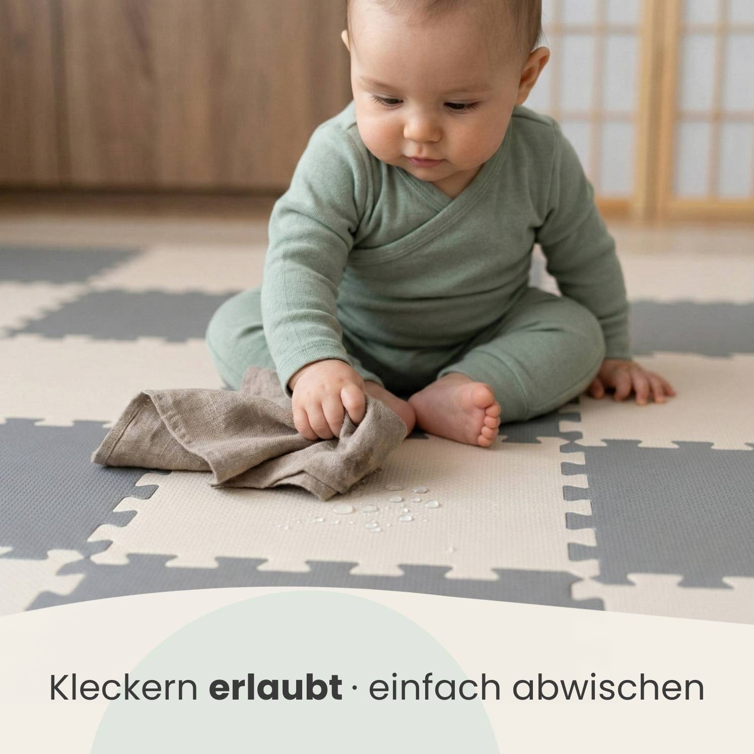 18 Teile Spielmatte Baby Puzzlematte 30x30 Krabbelmatte Bodenmatte Kinderzimmer