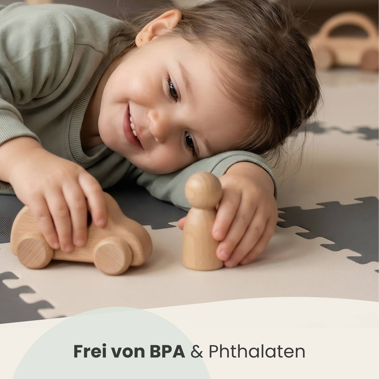 18 Teile Spielmatte Baby Puzzlematte 30x30 Krabbelmatte Bodenmatte Kinderzimmer