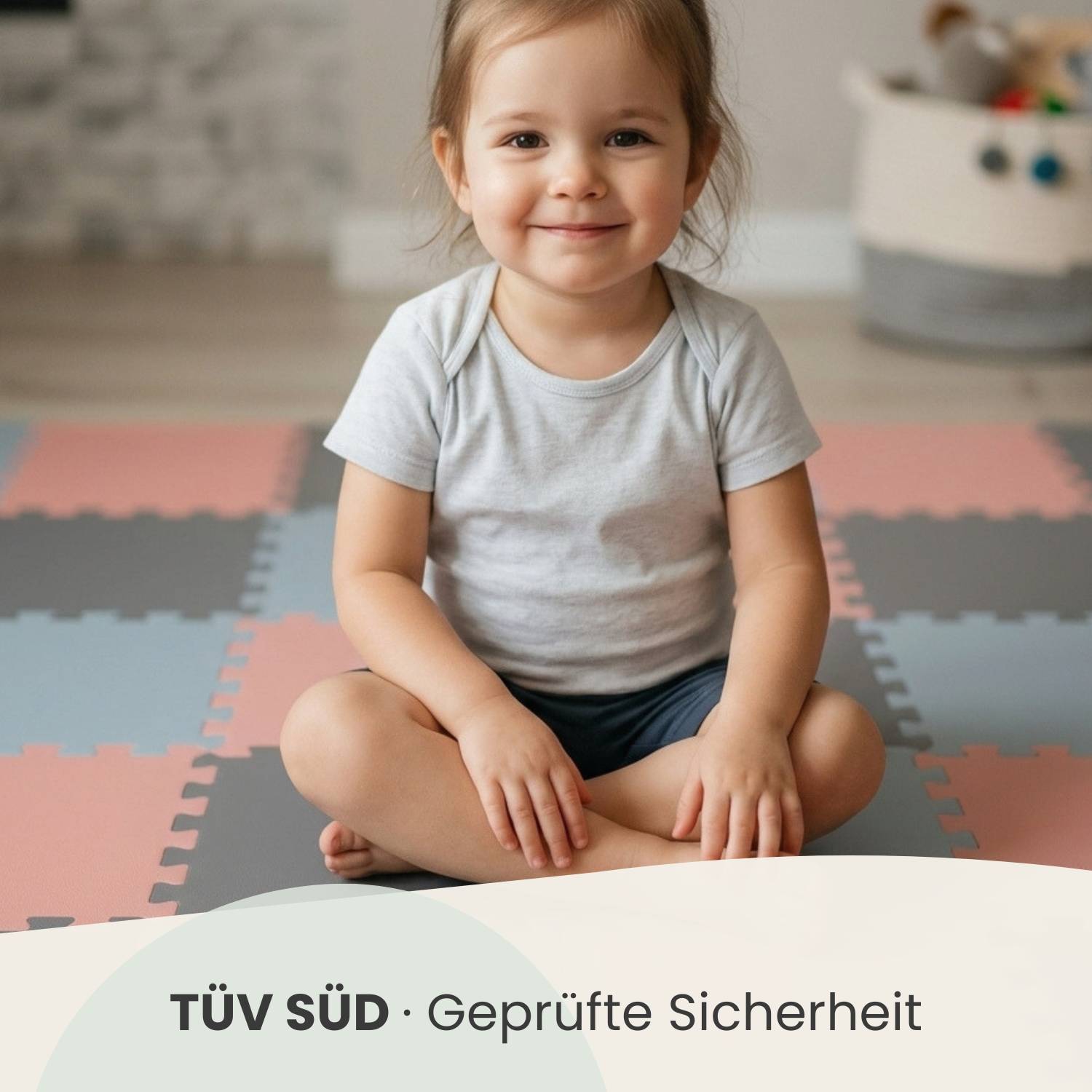 27 Teile Spielmatte Baby Puzzlematte 30x30 Krabbelmatte Bodenmatte Kinderzimmer